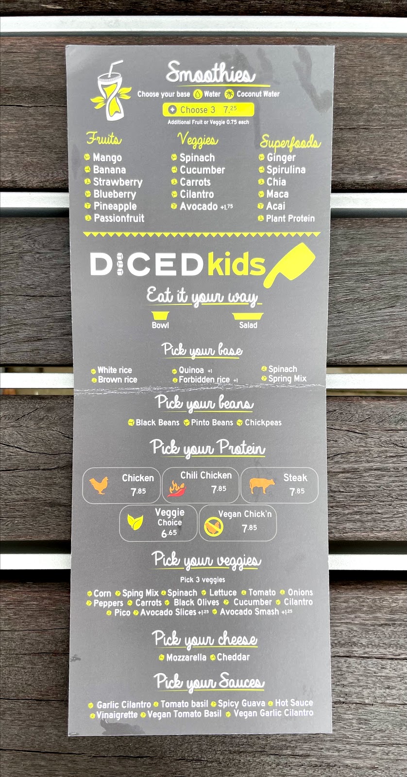 Diced | restaurant | 2917 Biscayne Blvd, Miami, FL 33137, USA | 3059611033 OR +1 305-961-1033
