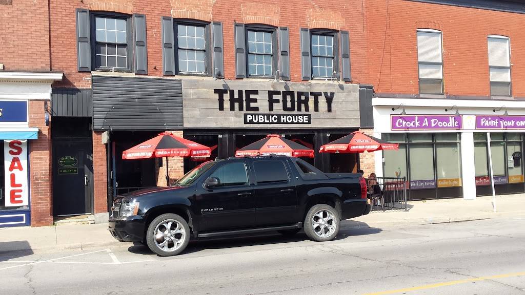 The Forty Public House | restaurant | 10 Main St W, Grimsby, ON L3M 1R4, Canada | 9053094040 OR +1 905-309-4040