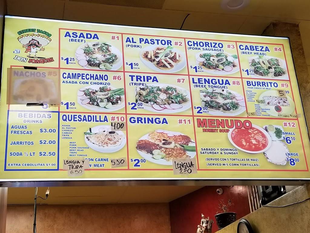 Don Joaquin Street Tacos | restaurant | 150 W 1230 N St, Provo, UT 84604, USA | 8014002894 OR +1 801-400-2894