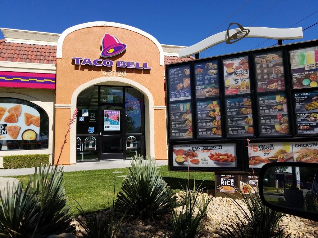 Taco Bell | meal takeaway | 43720 15th St W, Lancaster, CA 93534, USA | 6617231488 OR +1 661-723-1488