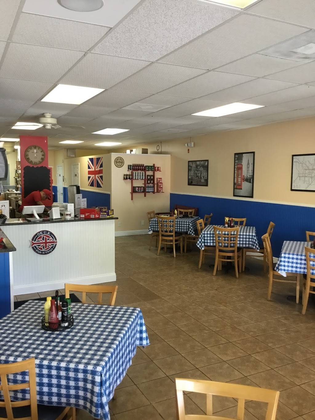 OK UK Fish-n-Chips | restaurant | 15200 S Tamiami Trail #104, Fort Myers, FL 33908, USA | 2392886124 OR +1 239-288-6124