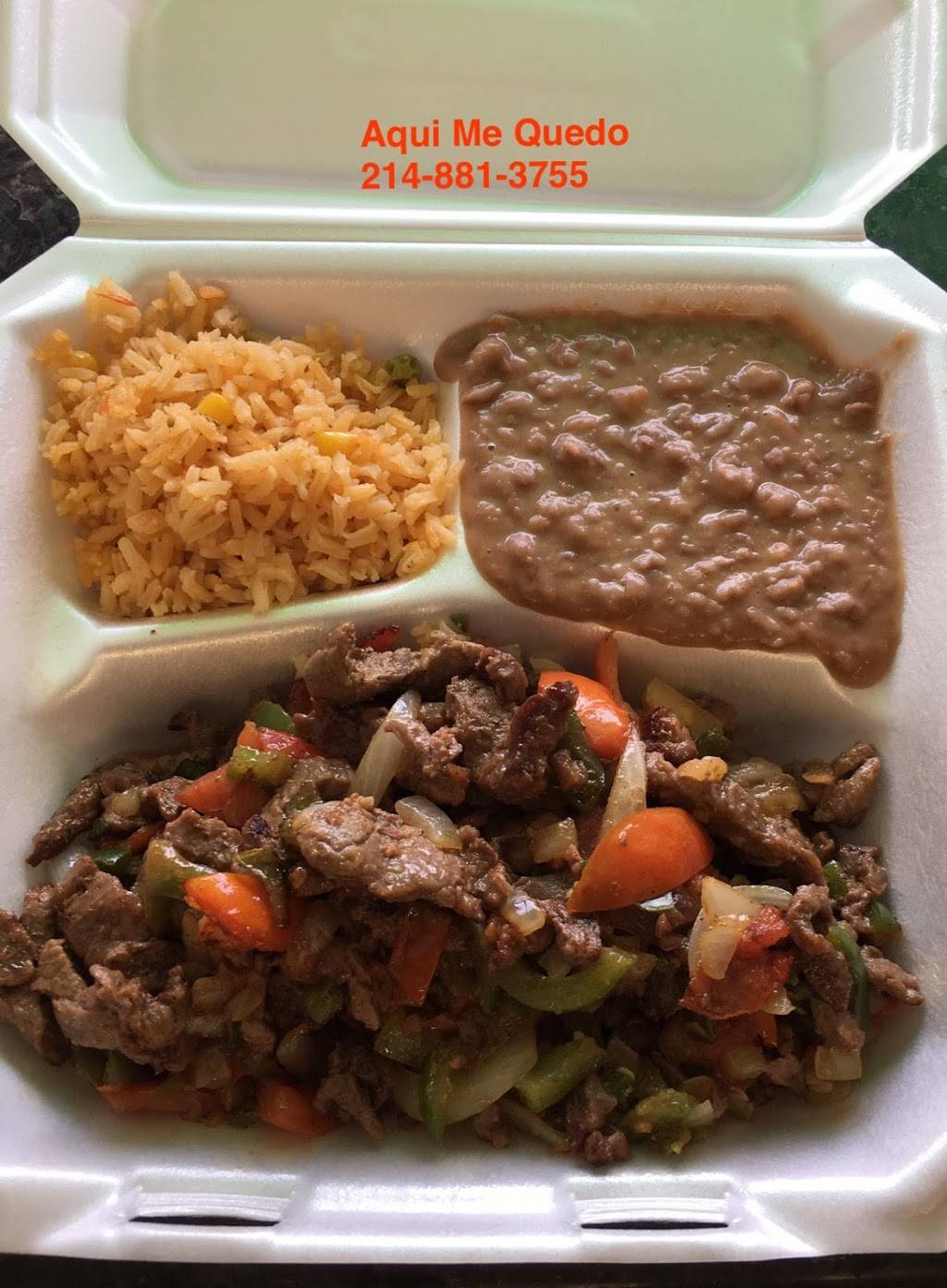 Aqui Me Quedo Restaurant | restaurant | 7840 Lake June Rd, Dallas, TX 75217, USA | 2148813755 OR +1 214-881-3755