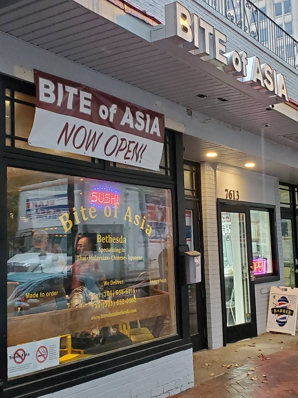 Bite of Asia | restaurant | 7613 Wisconsin Ave, Bethesda, MD 20814, USA | 3016566111 OR +1 301-656-6111