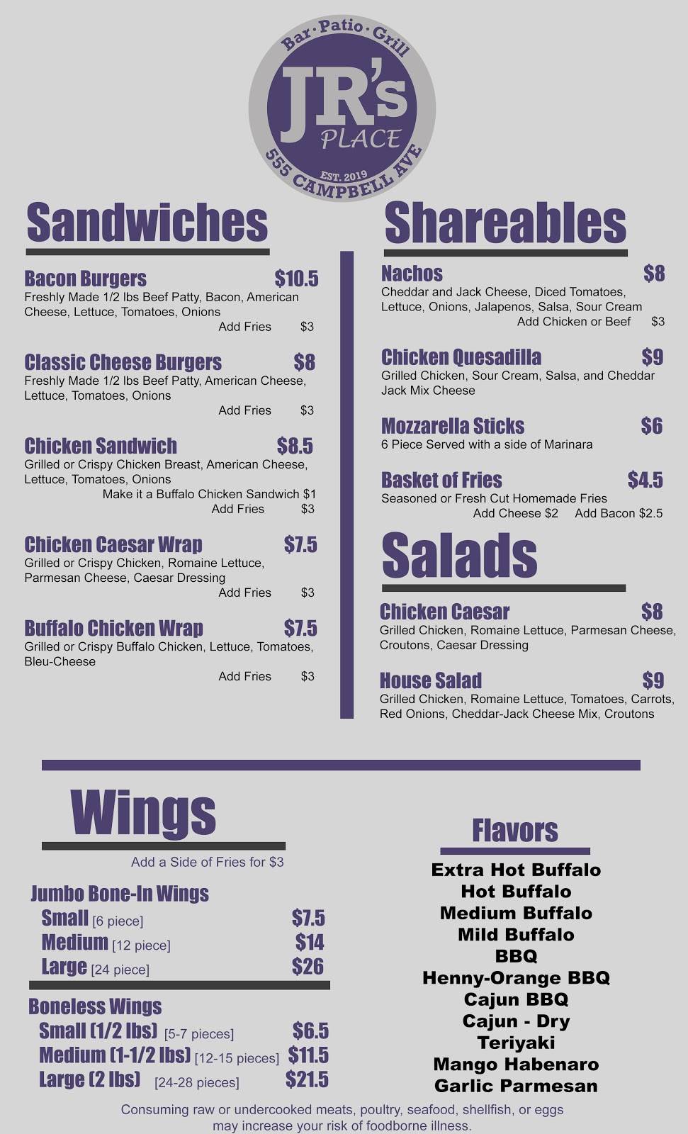 JRs Place | restaurant | 555 Campbell Ave, West Haven, CT 06516, USA | 2035072130 OR +1 203-507-2130