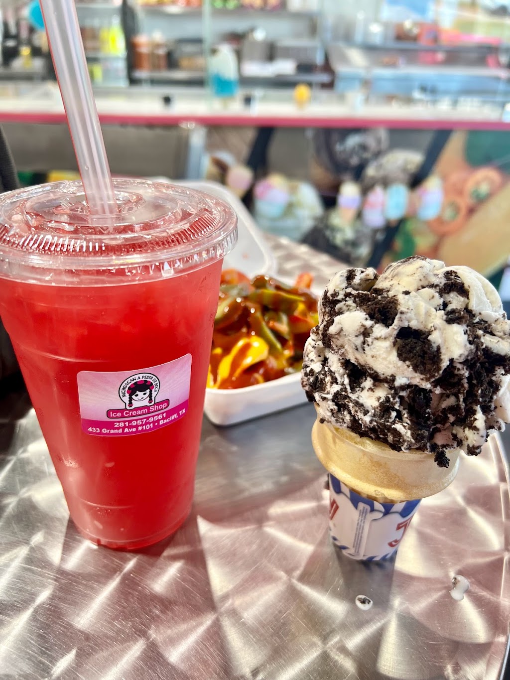 Michoacán A Pedir De Boca Ice Cream Shop | meal takeaway | 433 Grand Ave #101, Bacliff, TX 77518, USA | 2819579561 OR +1 281-957-9561