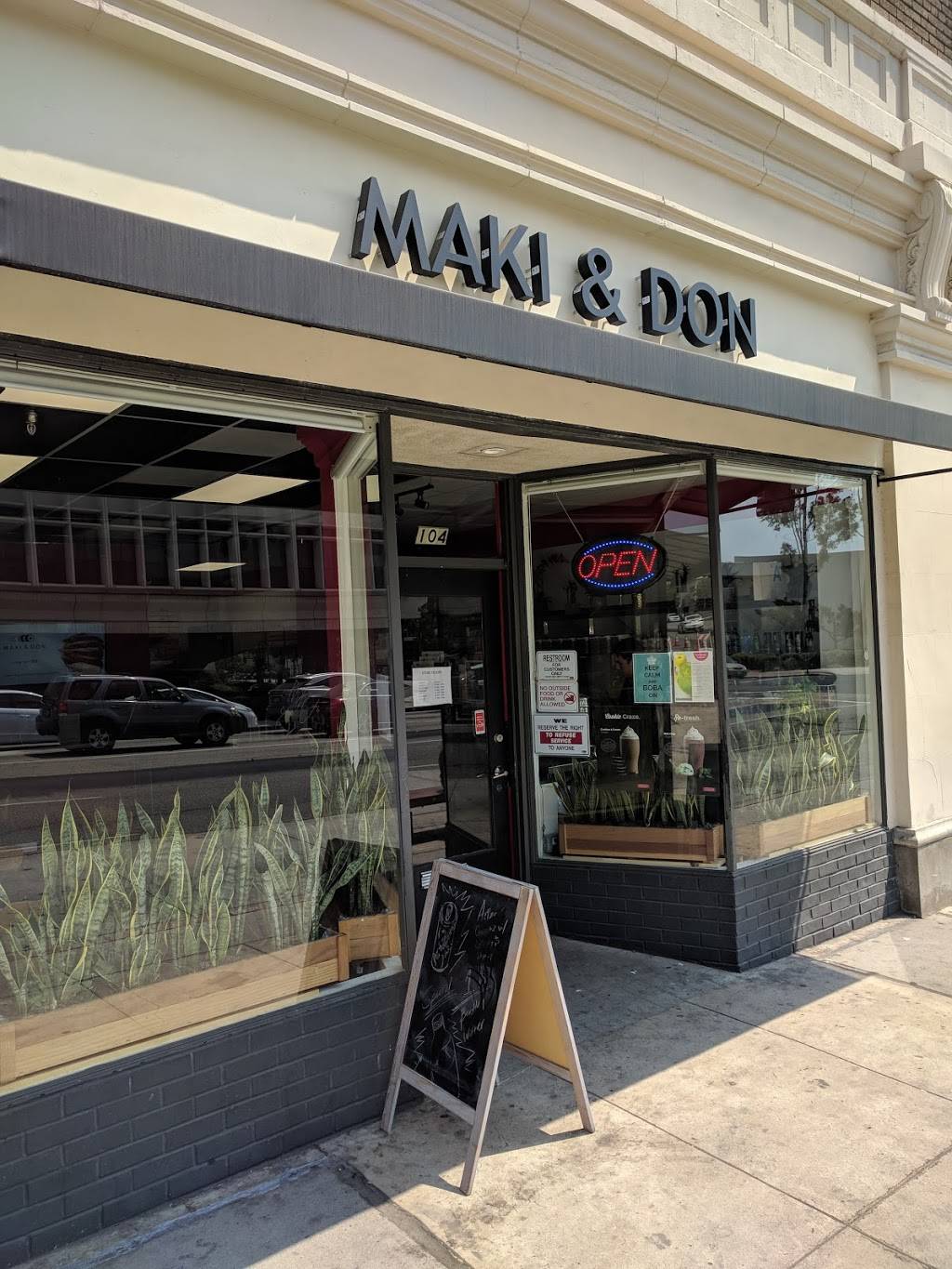 Maki & Don | restaurant | 104 N Glendale Ave, Glendale, CA 91206, USA | 8186383223 OR +1 818-638-3223