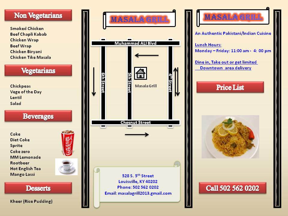 Masala Grill | restaurant | 528 S 5th St, Louisville, KY 40202, USA | 5025620202 OR +1 502-562-0202