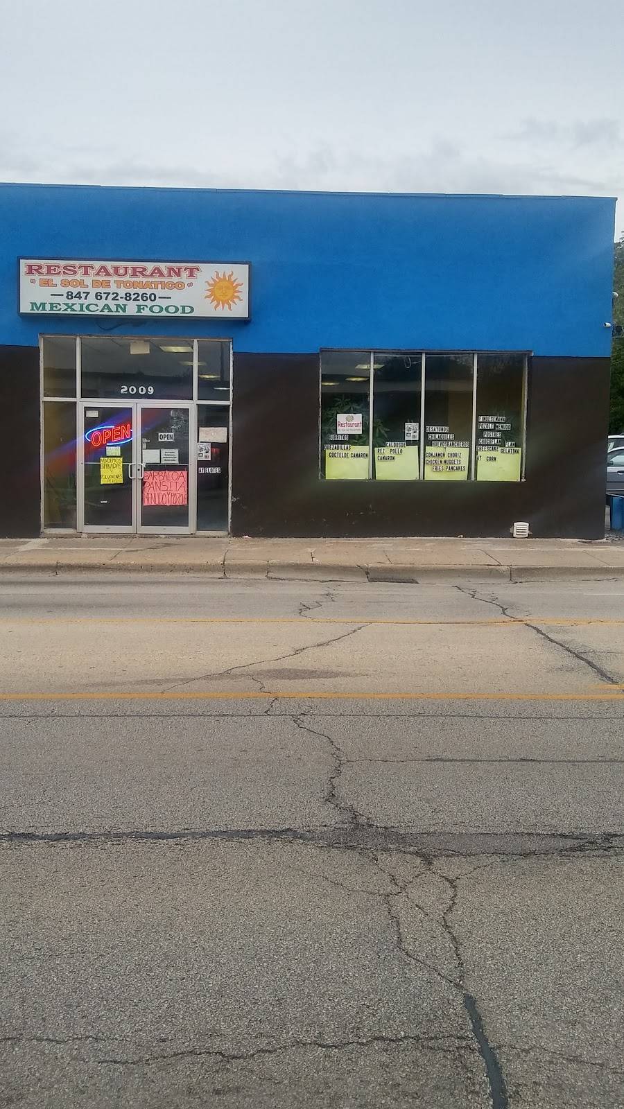 El Sol De Tonatico Restaurant | restaurant | 2009 Washington St, Waukegan, IL 60085, USA | 8476728494 OR +1 847-672-8494