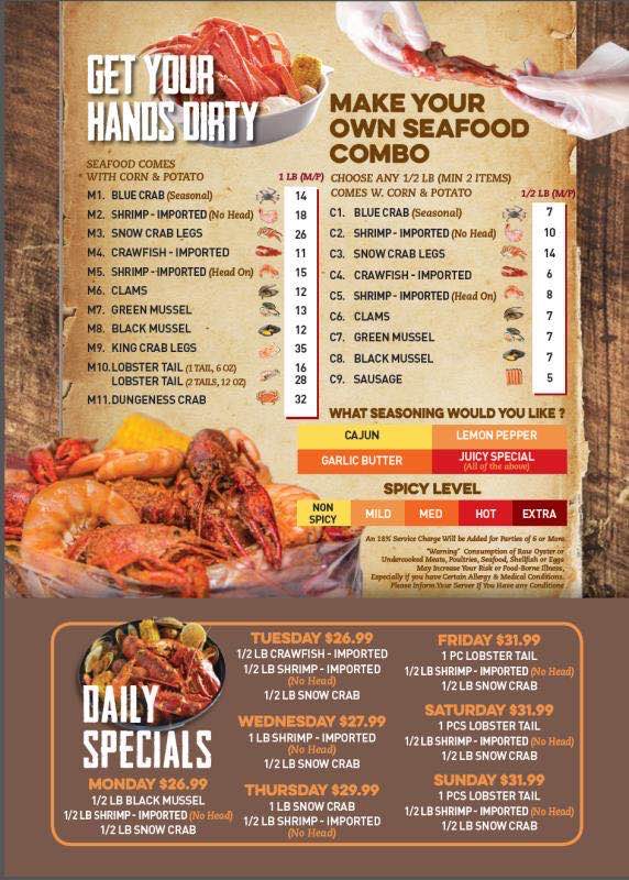 The Mighty Crab Staten Island | restaurant | 2626 Hylan Blvd, Staten Island, NY 10306, USA | 7189873388 OR +1 718-987-3388