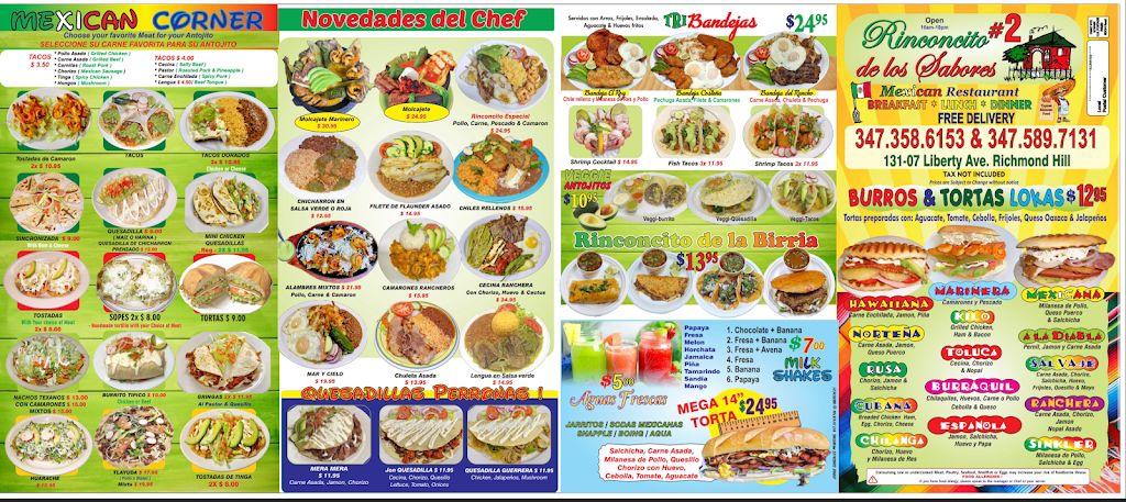 El Rinconcito de los sabores 2 | restaurant | 131-07 Liberty Ave, Queens, NY 11419, USA | 3475897131 OR +1 347-589-7131