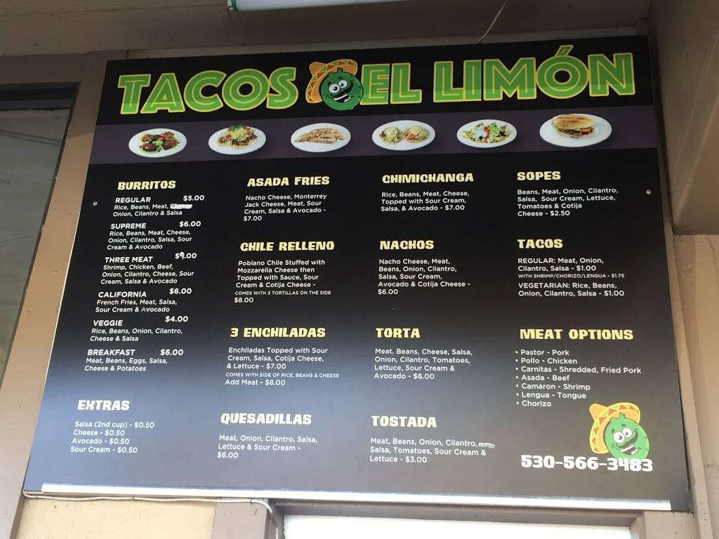 Tacos El Limon | restaurant | 1385 Longfellow Ave, Chico, CA 95926, USA | 5305663483 OR +1 530-566-3483