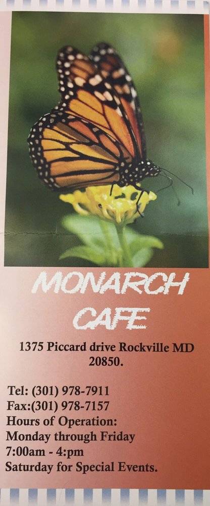 Monarch Cafe | restaurant | 1375 Piccard Dr, Rockville, MD 20850, USA | 3019787911 OR +1 301-978-7911