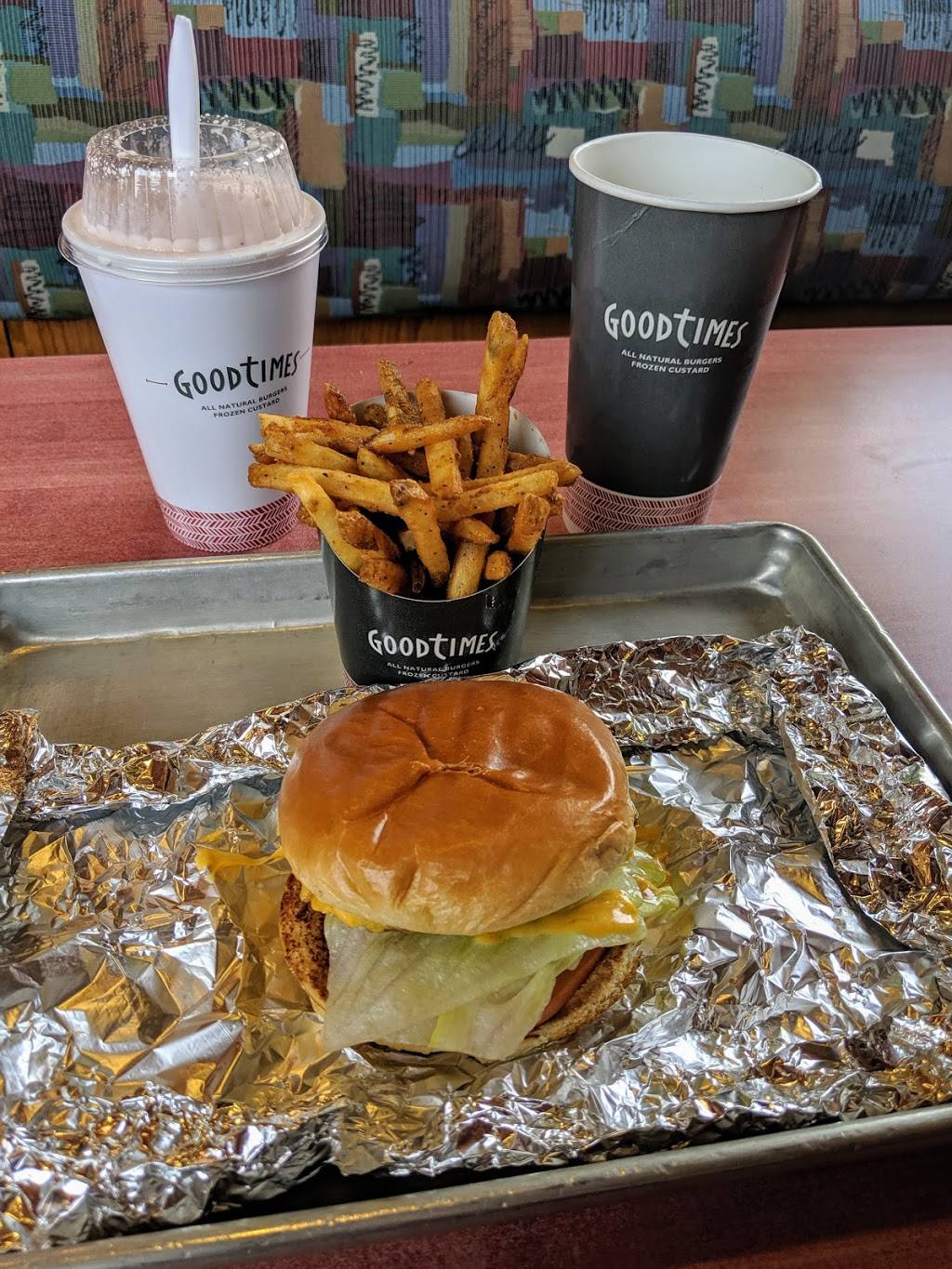 Good Times Burgers & Frozen Custard | restaurant | 16522 Washington St, Thornton, CO 80023, USA | 3034510522 OR +1 303-451-0522