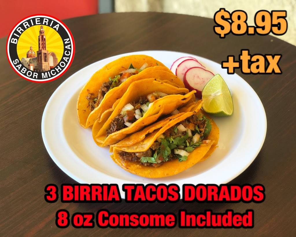 Birrieria Sabor Michoacan | restaurant | 24233 Creekside Rd, Santa Clarita, CA 91355, USA | 6613651891 OR +1 661-365-1891