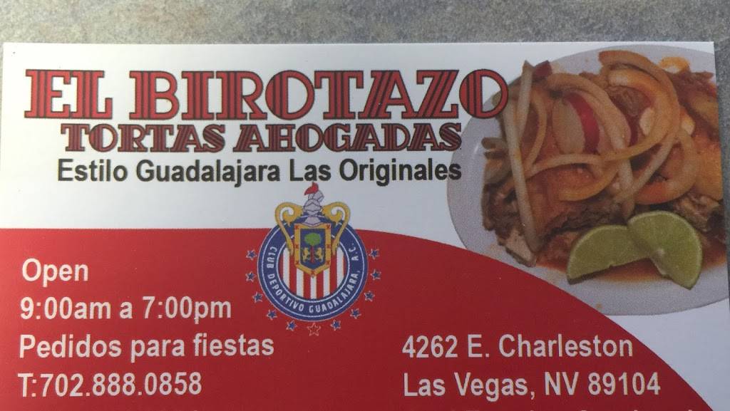 El Birotazo | restaurant | 4262 E Charleston Blvd, Las Vegas, NV 89104, USA | 7028880858 OR +1 702-888-0858