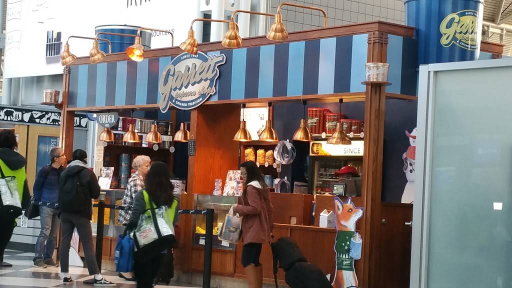 Garrett Popcorn Shops | meal takeaway | OHare International Airport (ORD), Terminal 1 Concourse B, 5600 Mannheim Rd, Chicago, IL 60666, USA | 8884767267 OR +1 888-476-7267
