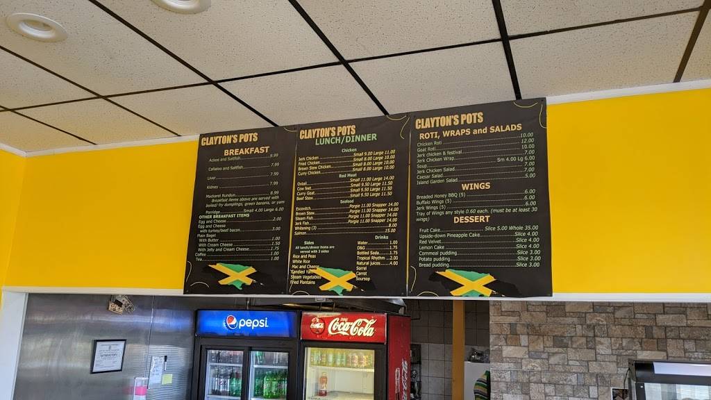 Claytons Pots Restaurant | restaurant | 970 Springfield Ave, Irvington, NJ 07111, USA | 8627724256 OR +1 862-772-4256