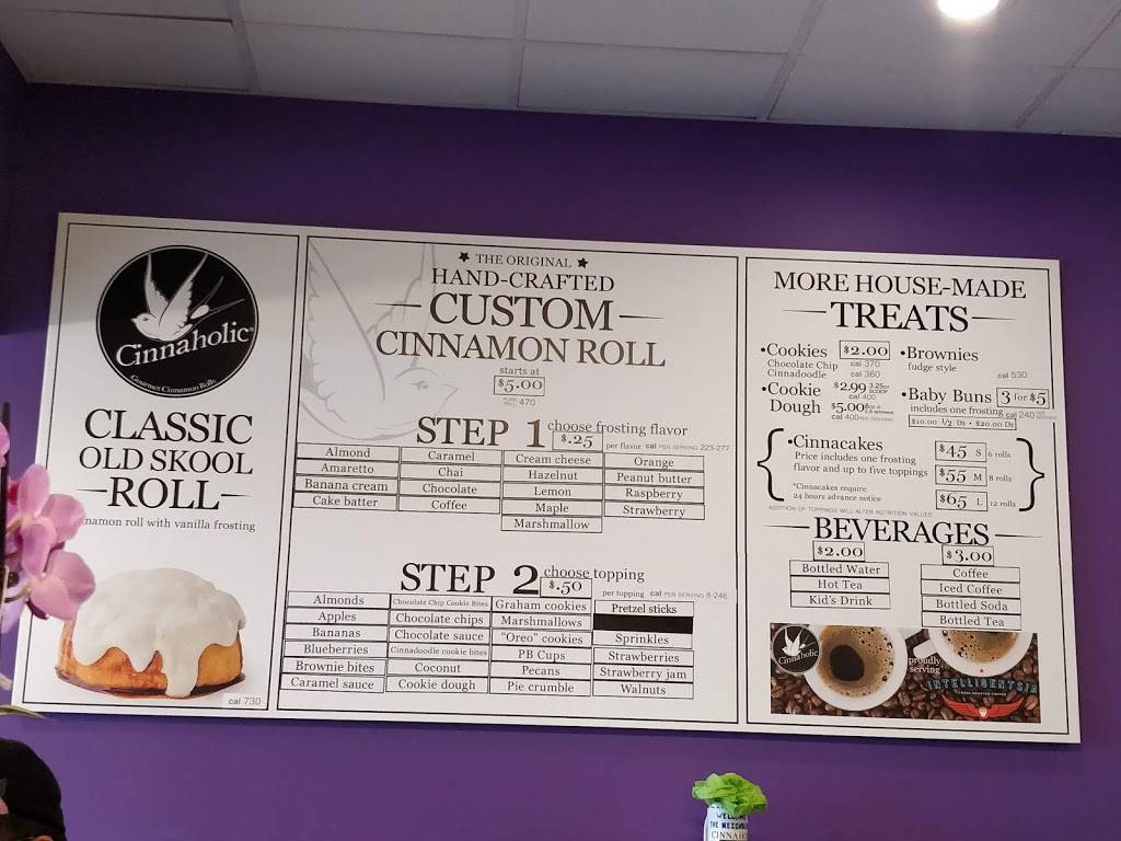 Cinnaholic | bakery | 1404 E Golf Rd, Schaumburg, IL 60173, USA | 8474203831 OR +1 847-420-3831