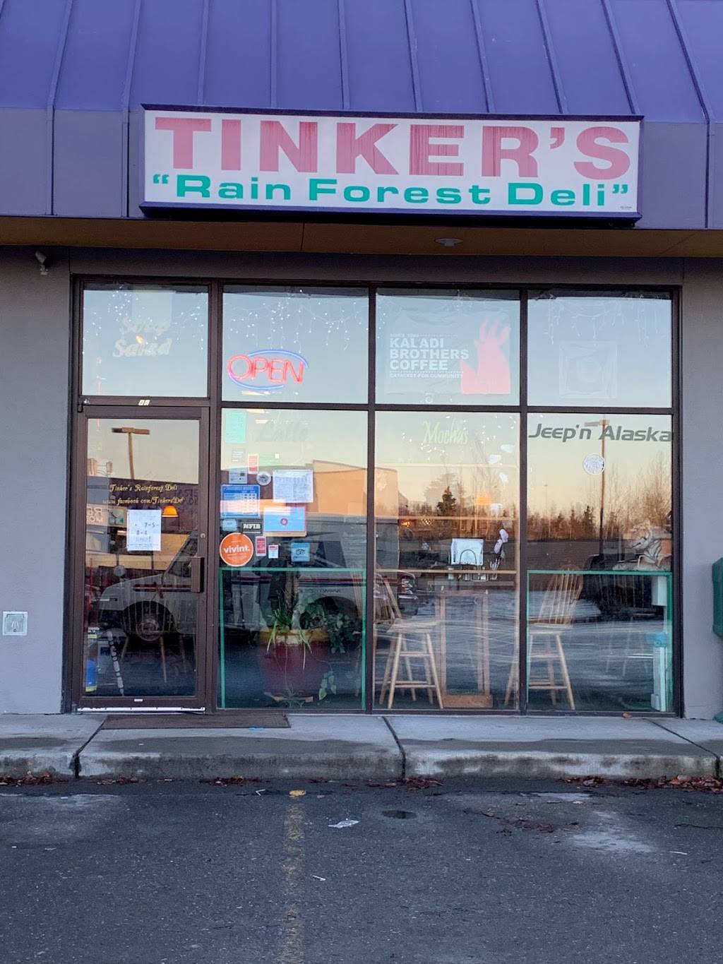 Tinkers Rainforest Deli | restaurant | 12812 Old Glenn Hwy # A-6, Eagle River, AK 99577, USA | 9076943354 OR +1 907-694-3354