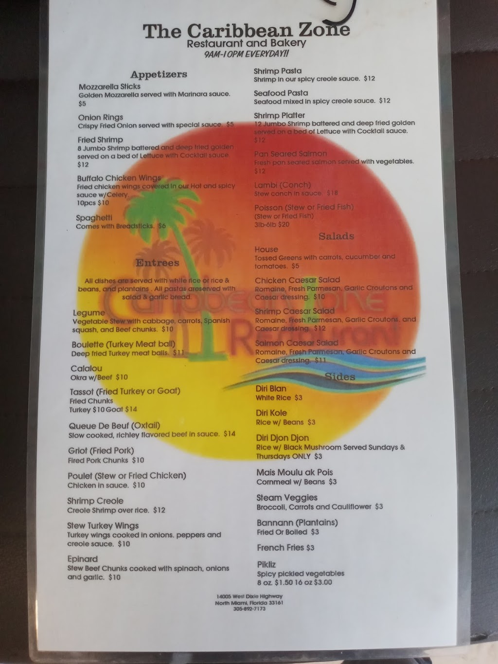 Caribbean Zone | restaurant | 14005 W Dixie Hwy, North Miami, FL 33161, USA | 3058927173 OR +1 305-892-7173