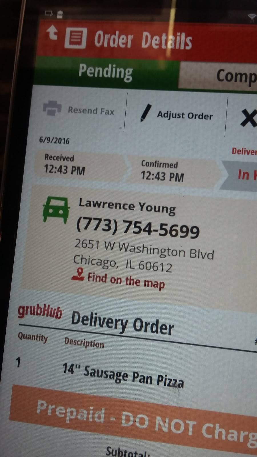 Paula & Monicas Pizzeria | meal takeaway | 1518 W Chicago Ave #1, Chicago, IL 60642, USA | 3129293615 OR +1 312-929-3615