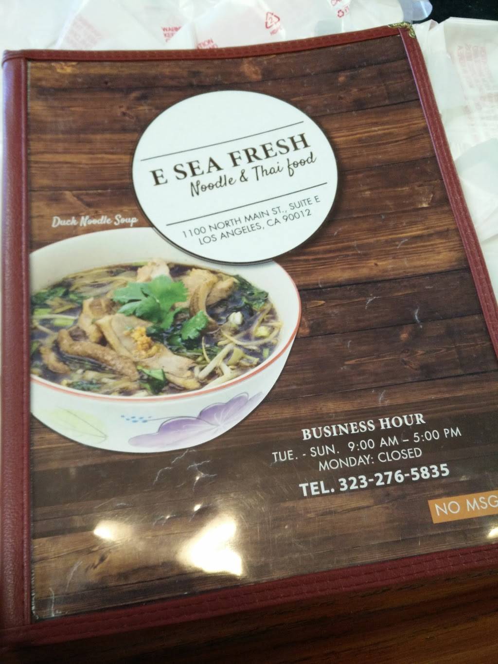 E - Sea Fresh Restaurant | restaurant | 1100 N Main St E, Los Angeles, CA 90012, USA | 3232765835 OR +1 323-276-5835