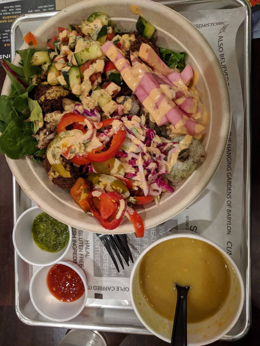 SAJJ Mediterranean Irvine | restaurant | 6636 Irvine Center Dr, Irvine, CA 92618, USA | 9493364404 OR +1 949-336-4404