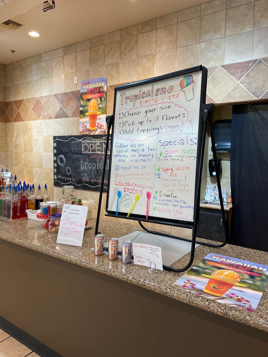 Tropical Sno Sierra Vista | restaurant | 2200 El Mercado Loop, Sierra Vista, AZ 85635, USA | 5202637688 OR +1 520-263-7688