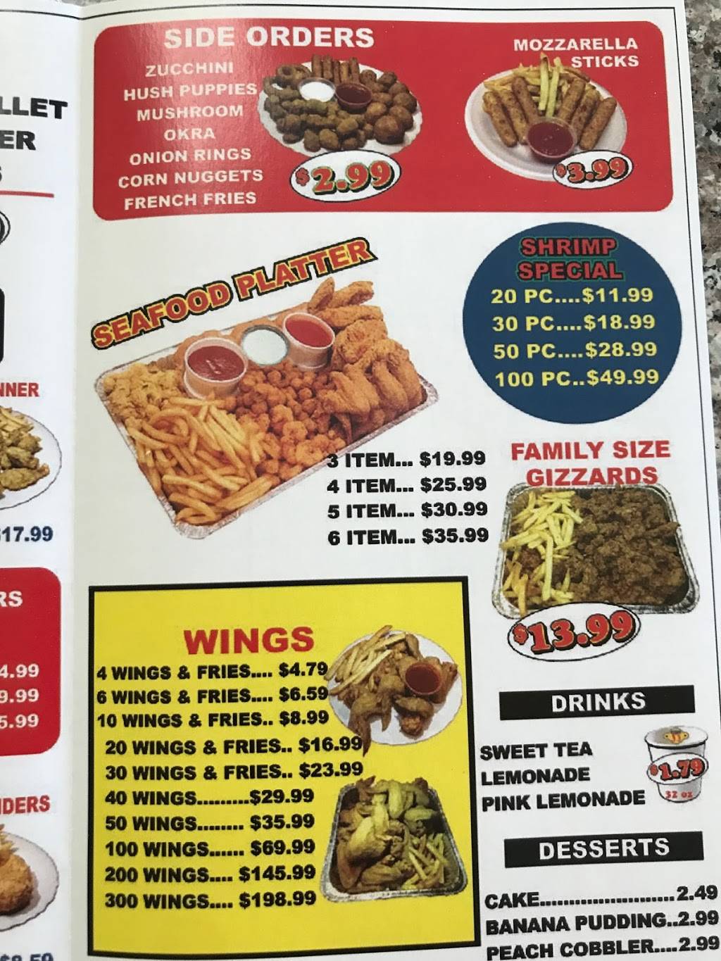 Hook Fish and Chicken | restaurant | 3710 W SW College Rd, Ocala, FL 34474, USA | 3525120694 OR +1 352-512-0694