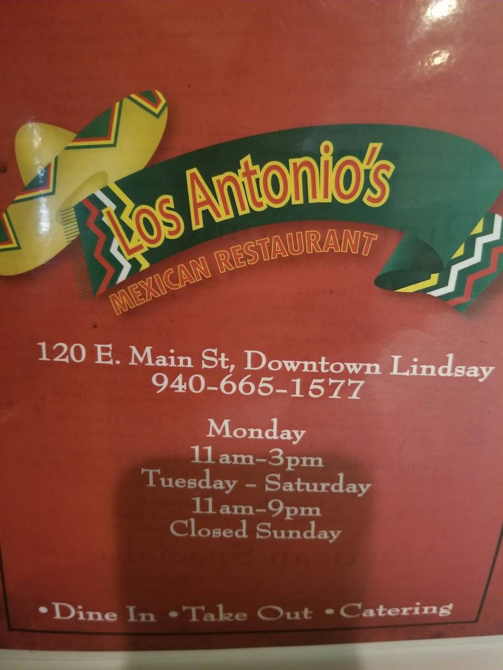 Los Antonios | restaurant | 120 Main St, Lindsay, TX 76250, USA | 9406651577 OR +1 940-665-1577