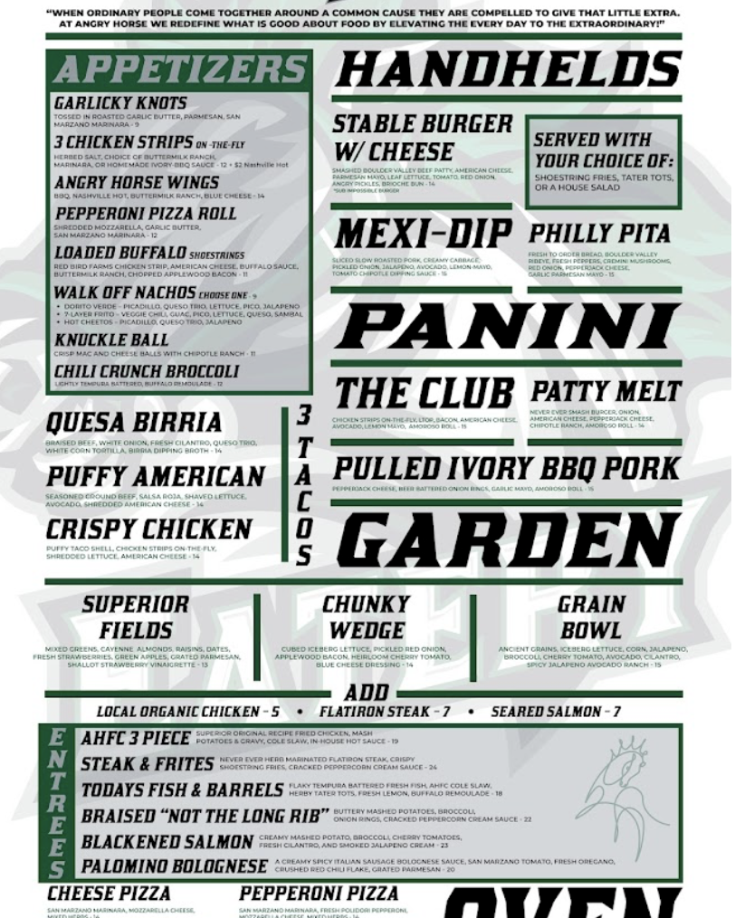 Angry Horse Eatery & Country Club | restaurant | 1 Superior Dr, Superior, CO 80027, USA | 7203793194 OR +1 720-379-3194