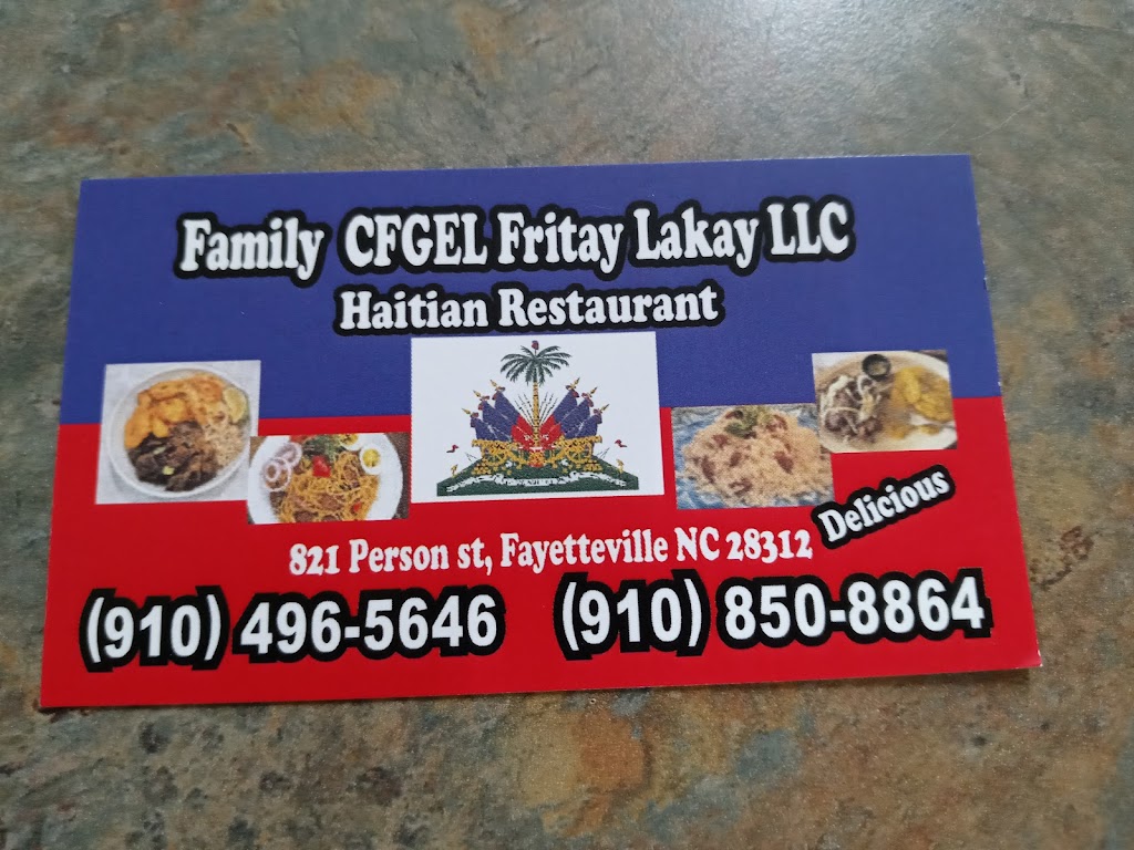 Family CFGEL Fritay Lakay | restaurant | 821 Person St, Fayetteville, NC 28301, USA | 9102292678 OR +1 910-229-2678