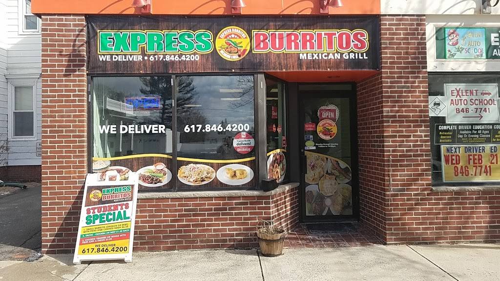 Express Burrito | restaurant | 205 Winthrop St, Winthrop, MA 02152, USA | 6178464200 OR +1 617-846-4200
