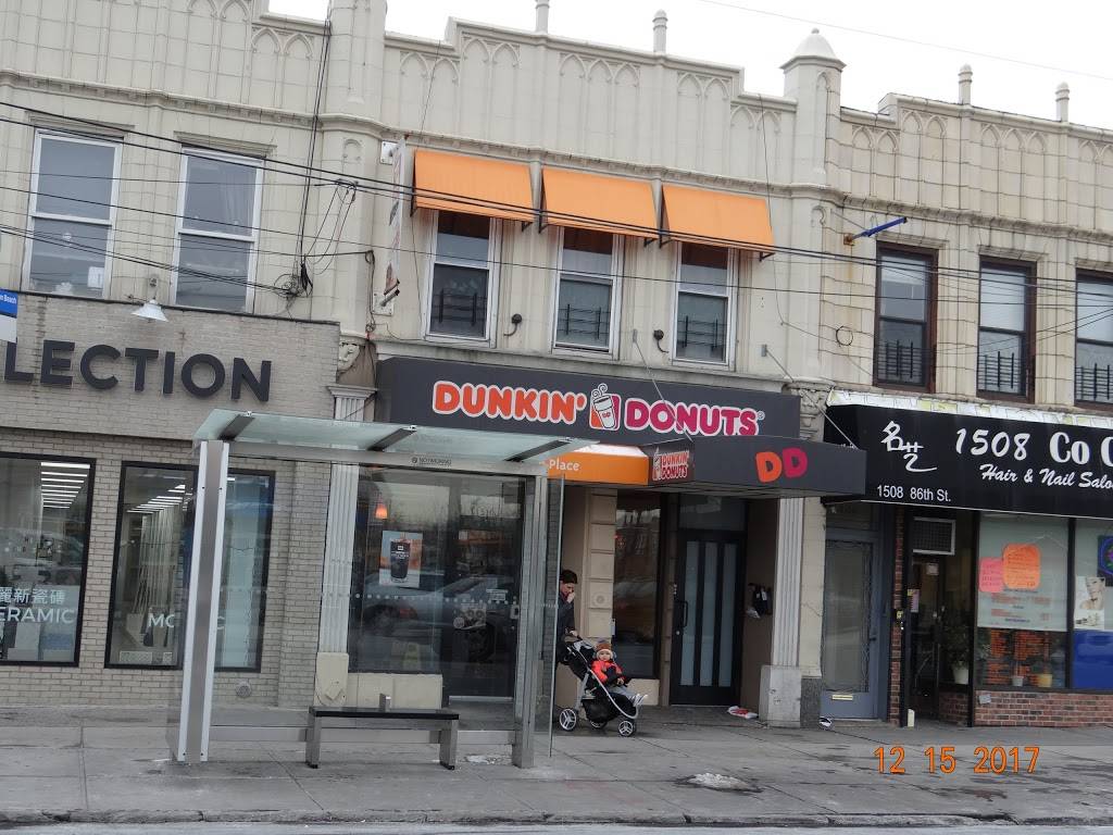 Dunkin Donuts | cafe | 1510 86th St, Brooklyn, NY 11228, USA | 9175077425 OR +1 917-507-7425