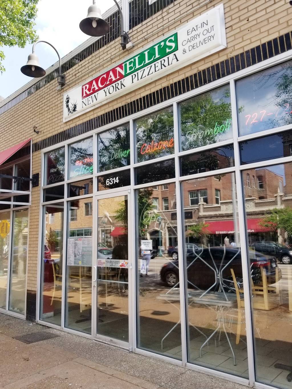 Racanellis New York Pizzeria | restaurant | 6314 Delmar Blvd, University City, MO 63130, USA | 3147277227 OR +1 314-727-7227