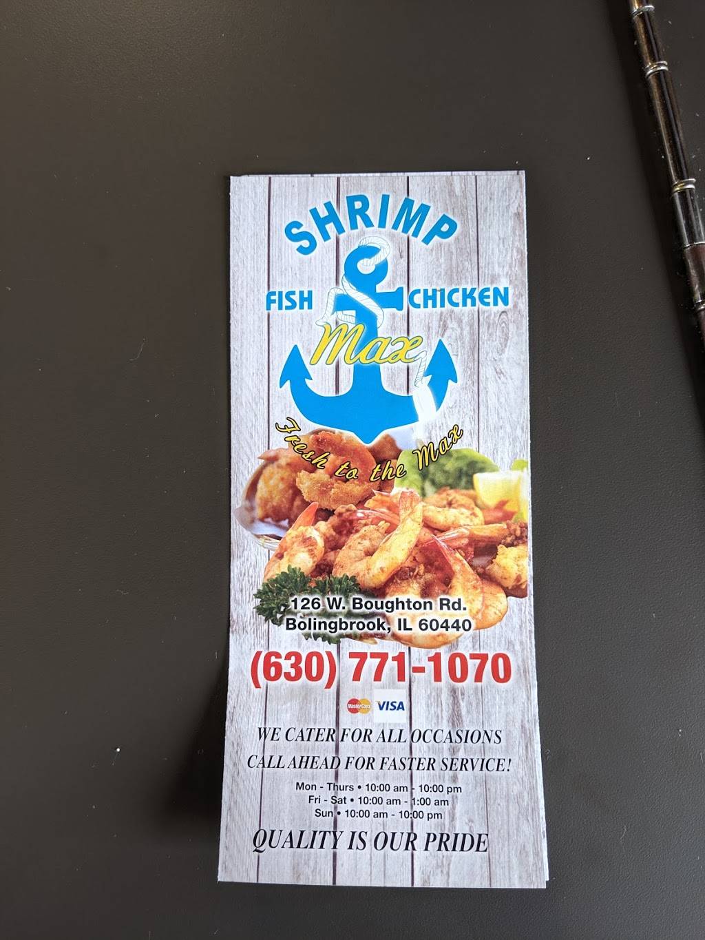 Shrimp Max Fish & Chicken | restaurant | 126 W Boughton Rd, Bolingbrook, IL 60440, USA | 6307711070 OR +1 630-771-1070