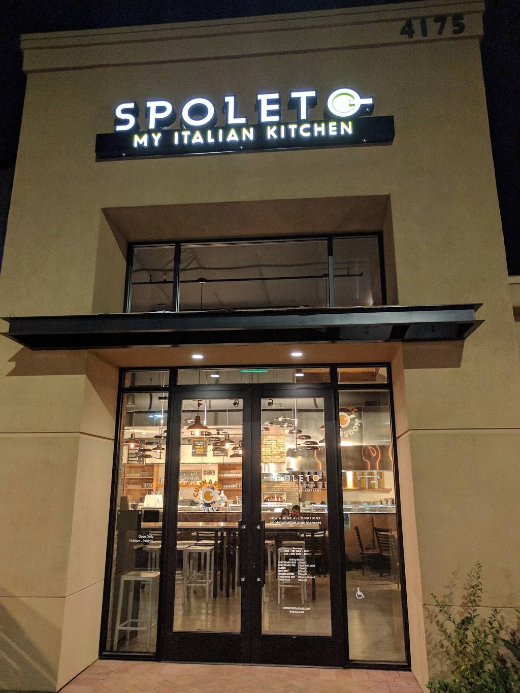 Spoleto: My Italian Kitchen | restaurant | 4175 Campus Dr, Irvine, CA 92617, USA | 9493333132 OR +1 949-333-3132