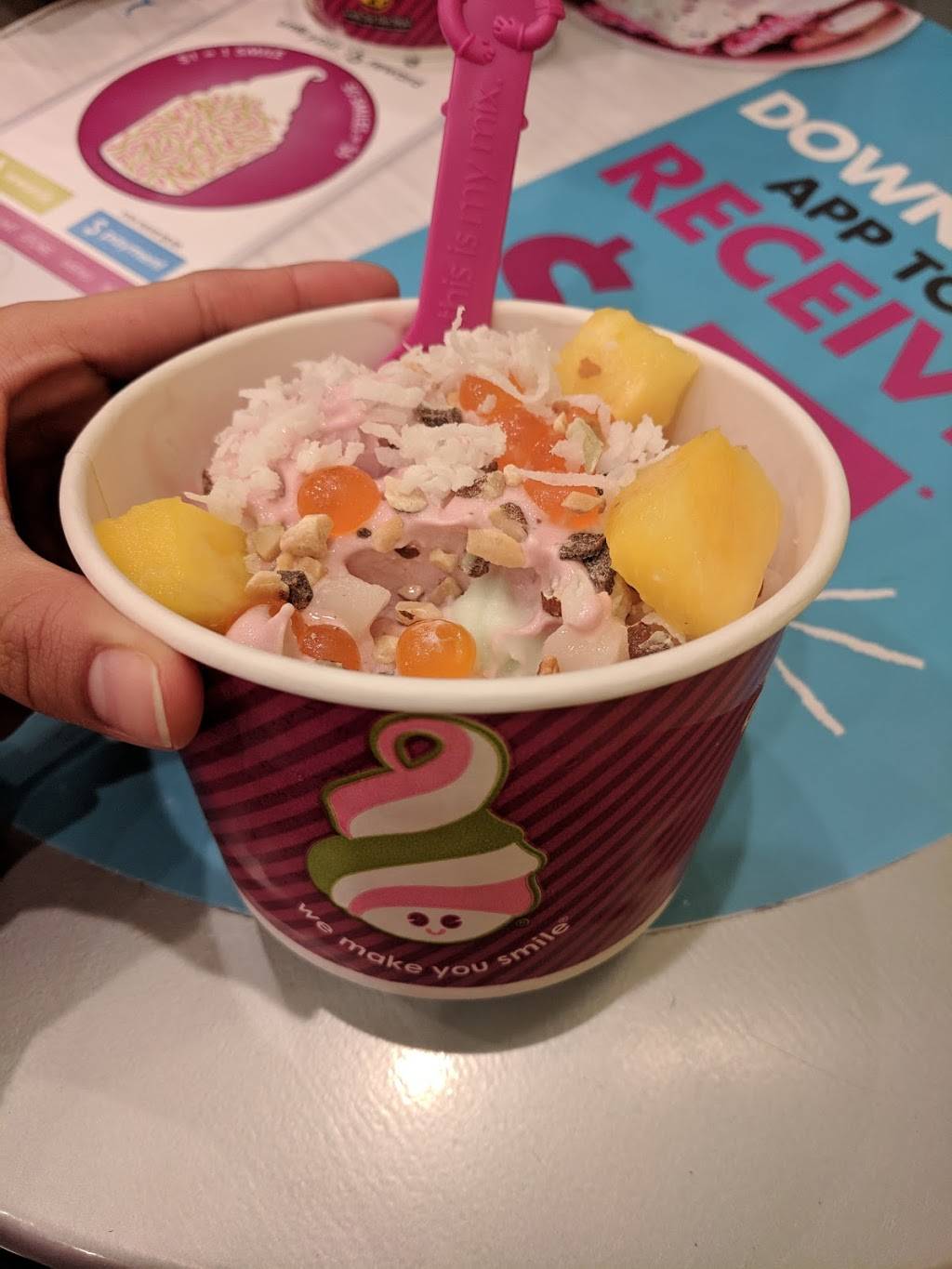 Menchies Frozen Yogurt | bakery | 3155 Ann Arbor-Saline Rd Ste B, Ann Arbor, MI 48103, USA | 7342221125 OR +1 734-222-1125