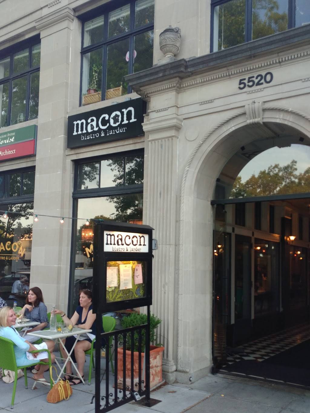 Macon Bistro & Larder | restaurant | 5520 Connecticut Ave NW, Washington, DC 20015, USA | 2022487807 OR +1 202-248-7807
