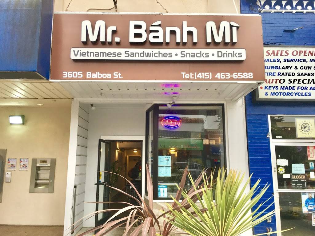 Mr. Banh Mi | restaurant | 3605 Balboa St, San Francisco, CA 94121, USA | 4154636588 OR +1 415-463-6588