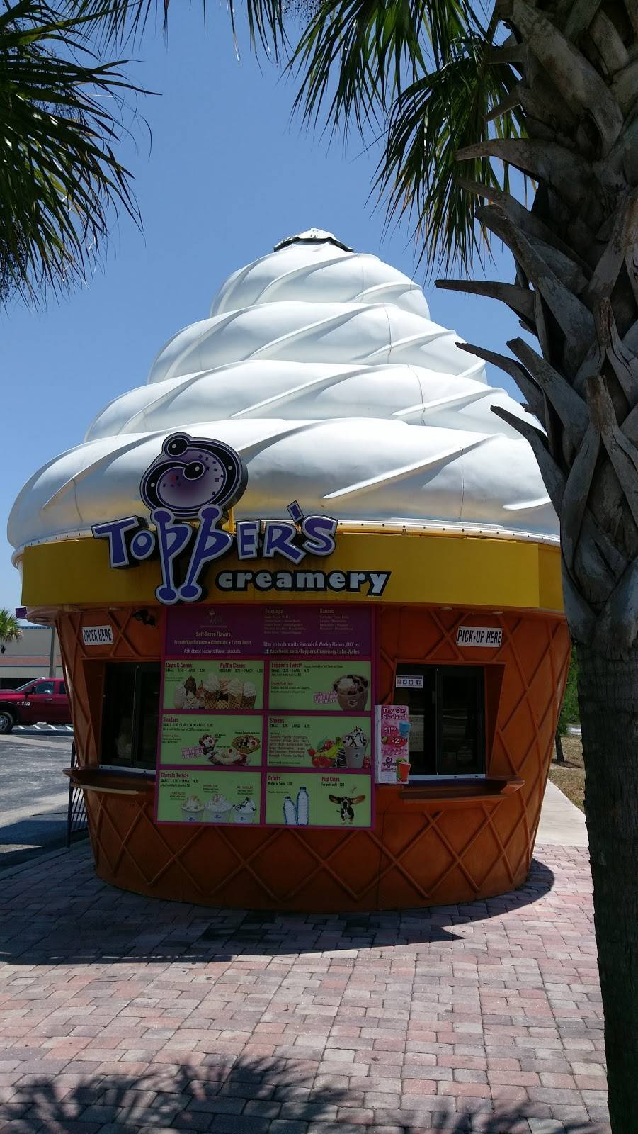 Toppers Creamery Lake Wales | restaurant | 5113, 2019 FL-60, Lake Wales, FL 33898, USA | 8639496001 OR +1 863-949-6001