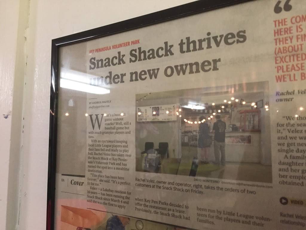 The Snack Shack | restaurant | 5514 Key Peninsula Hwy NW, Lakebay, WA 98349, USA | 2538586141 OR +1 253-858-6141