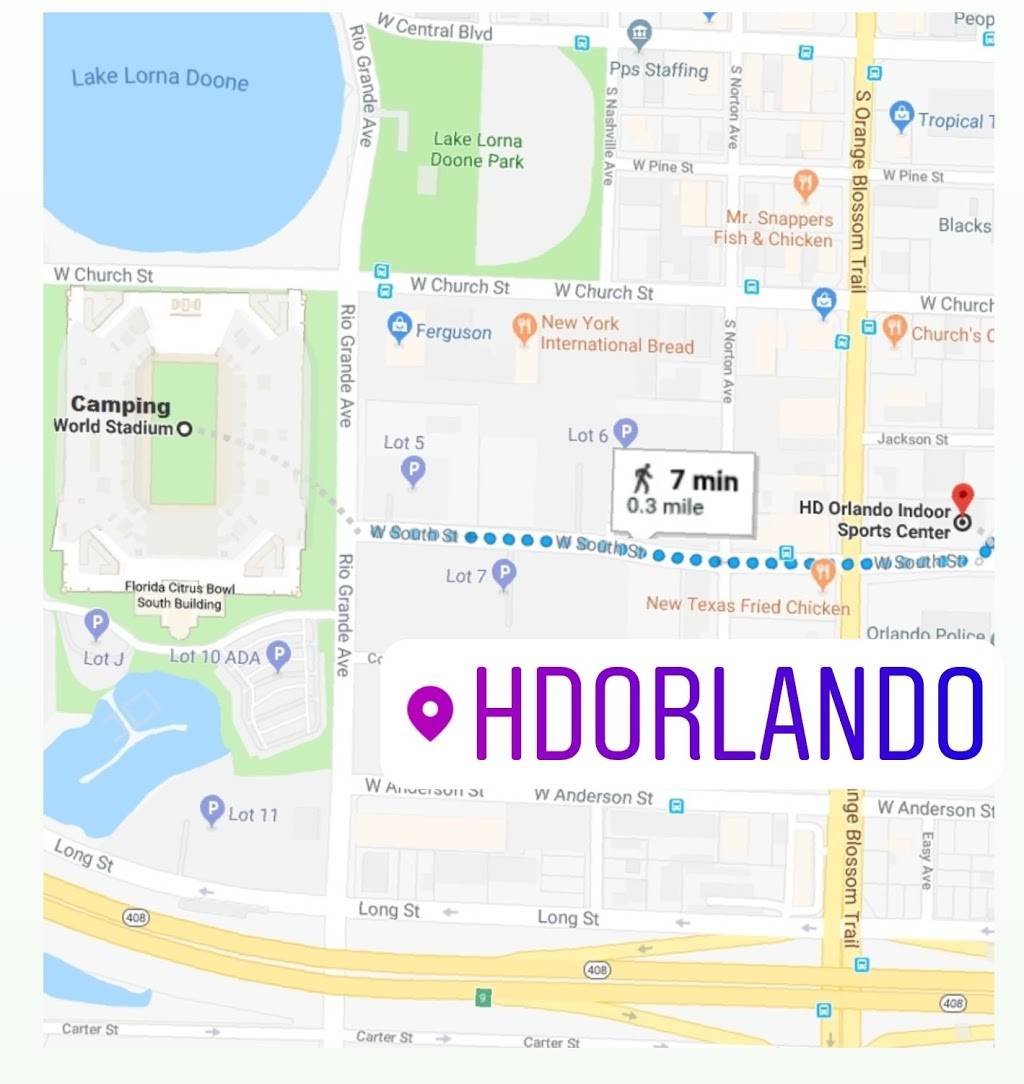 HD Orlando Indoor Sports Center | restaurant | 320 Clear Lake Way, Orlando, FL 32805, USA | 4073763176 OR +1 407-376-3176