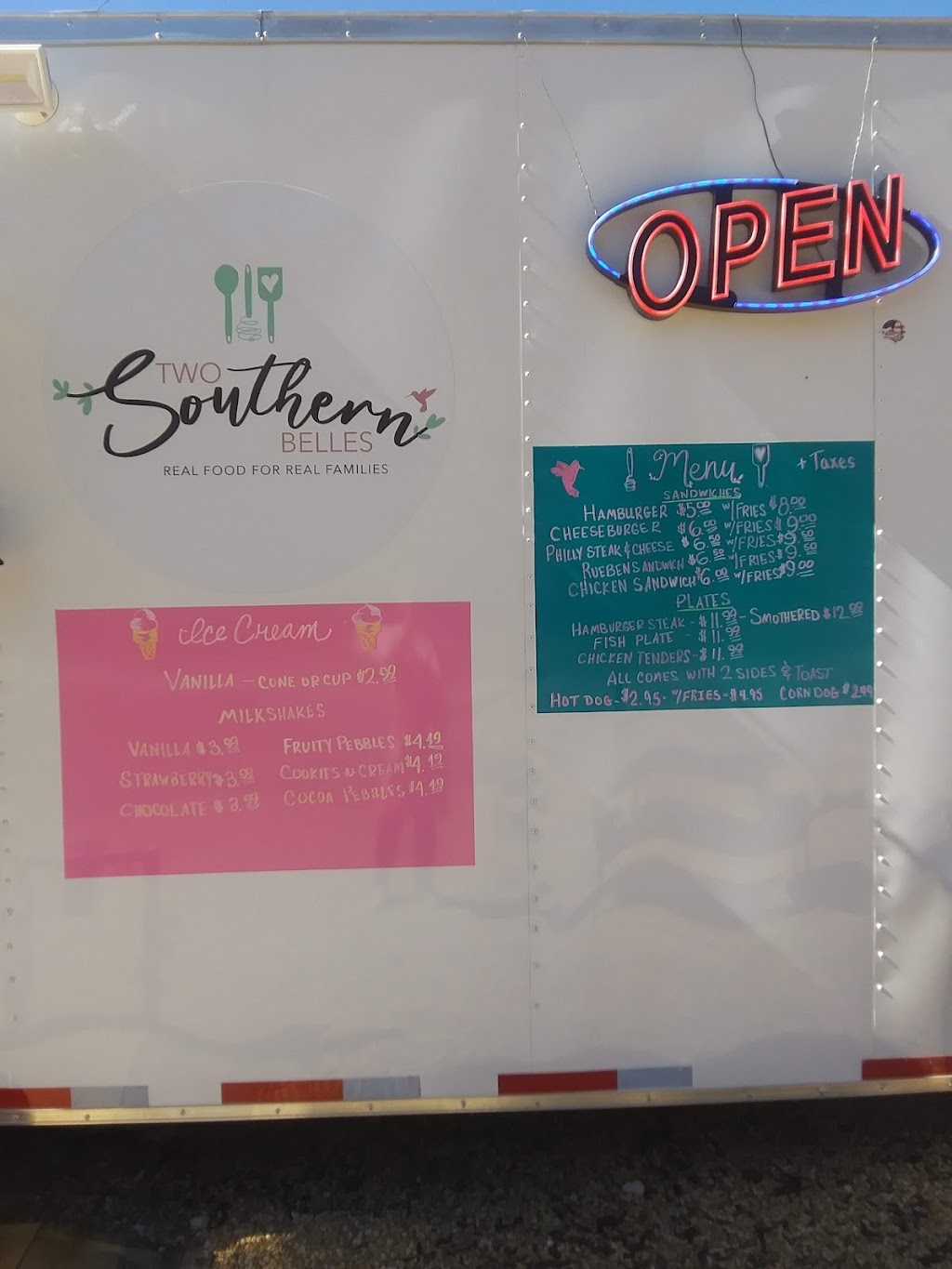 Two Southern Belles | restaurant | 3344 Chisholm Rd, Iron City, TN 38463, USA | 9317244454 OR +1 931-724-4454