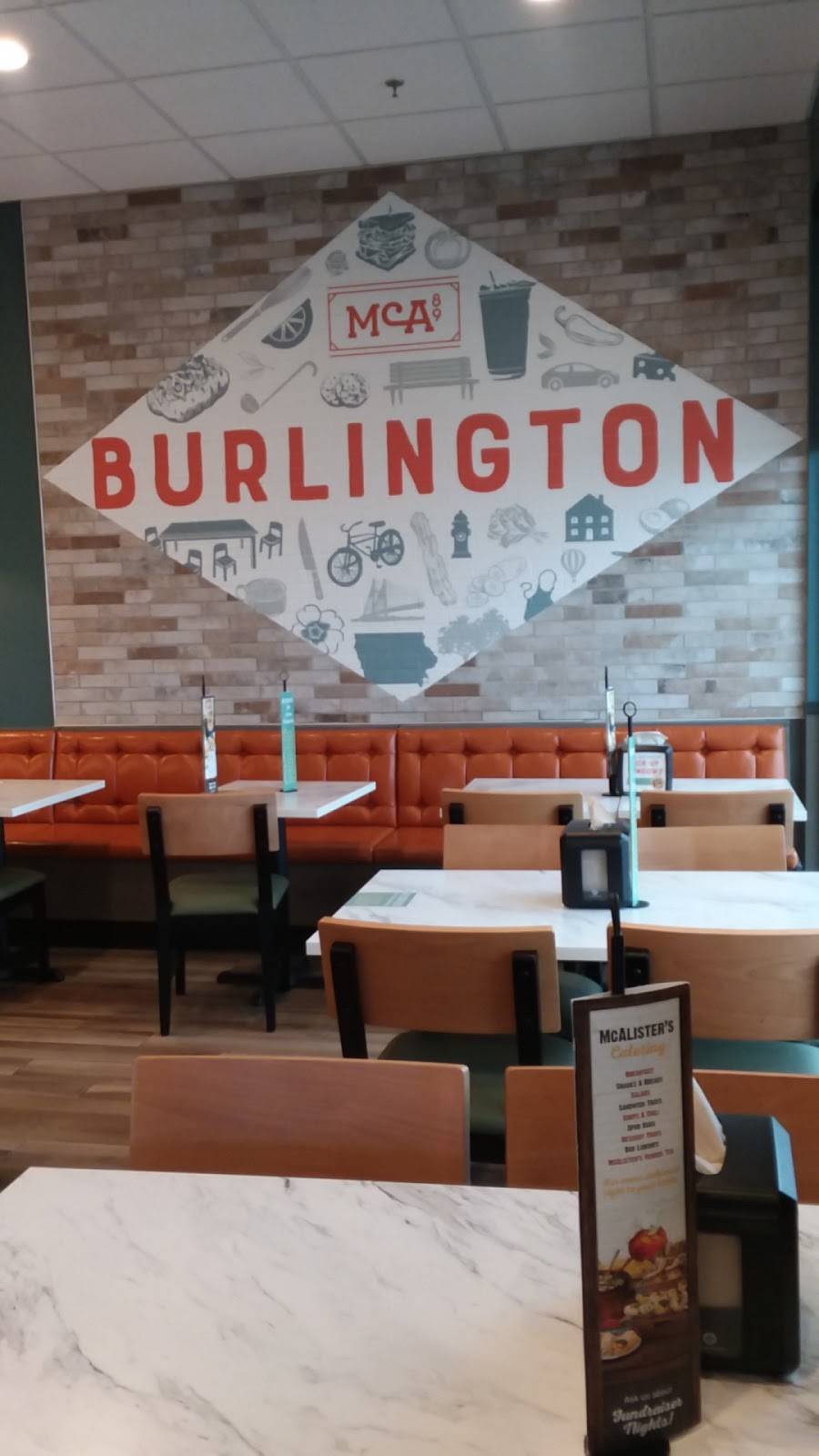 McAlisters Deli | restaurant | 3180 E Agency St, Burlington, IA 52601, USA | 3195765511 OR +1 319-576-5511