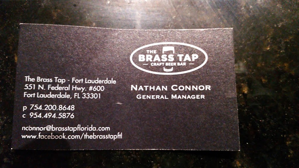 The Brass Tap | restaurant | 551 N Federal Hwy #600, Fort Lauderdale, FL 33301, USA | 7542008648 OR +1 754-200-8648