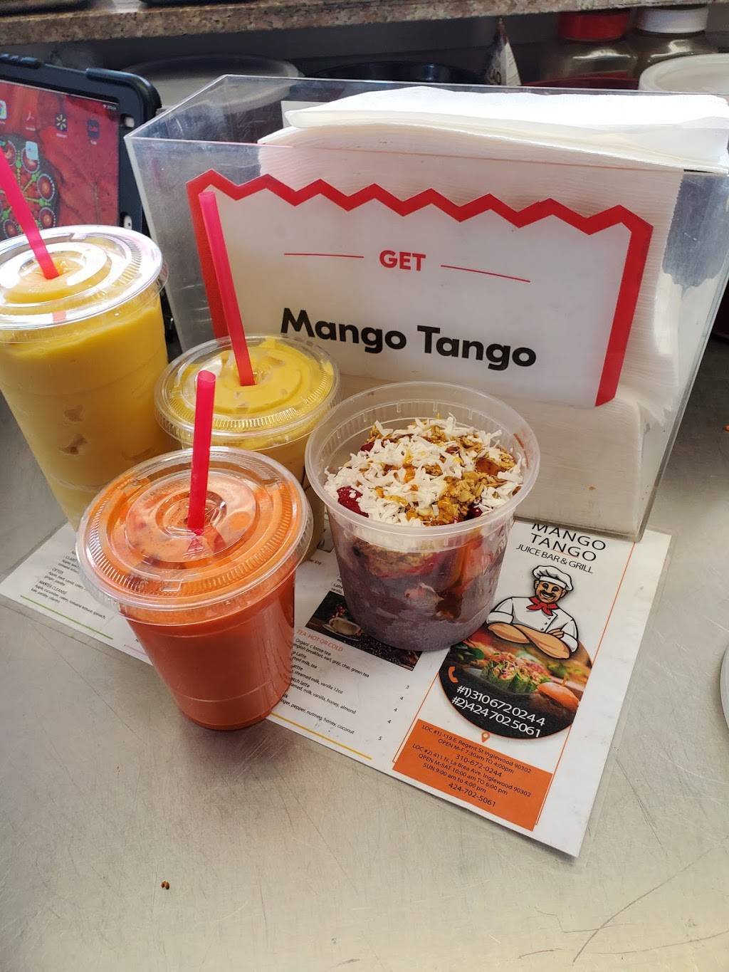 Mango Tango La Brea juicery & grill | restaurant | 411 N La Brea Ave, Inglewood, CA 90302, USA | 7473895212 OR +1 747-389-5212