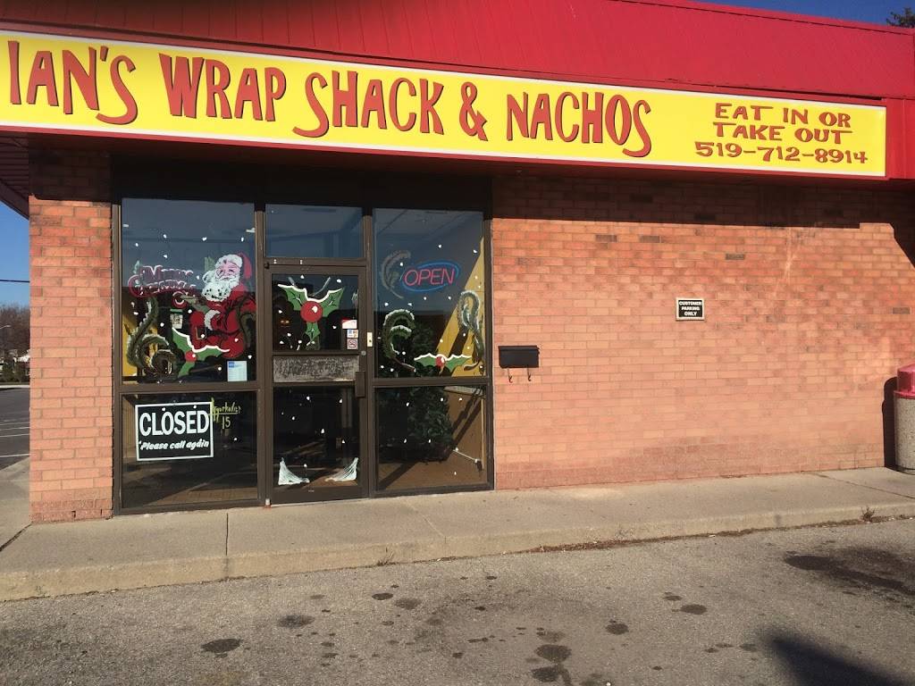 Ians Wrap Shack & Nachos | restaurant | 44 Main St E, Kingsville, ON N9Y 1A2, Canada | 5197128914 OR +1 519-712-8914