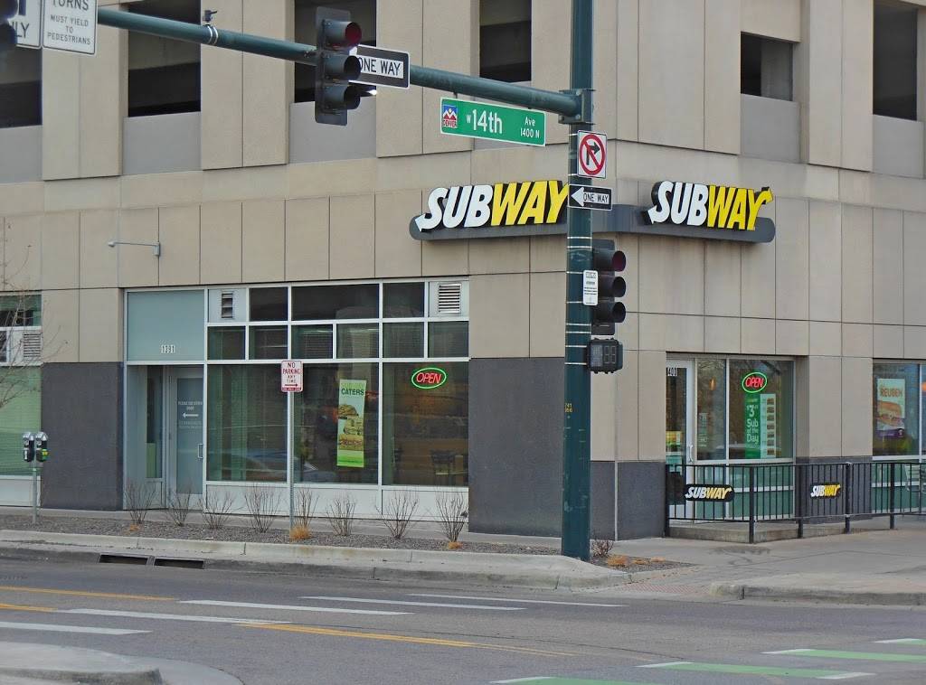 Subway | meal takeaway | 434 W 14th Ave, Denver, CO 80204, USA | 3035345466 OR +1 303-534-5466