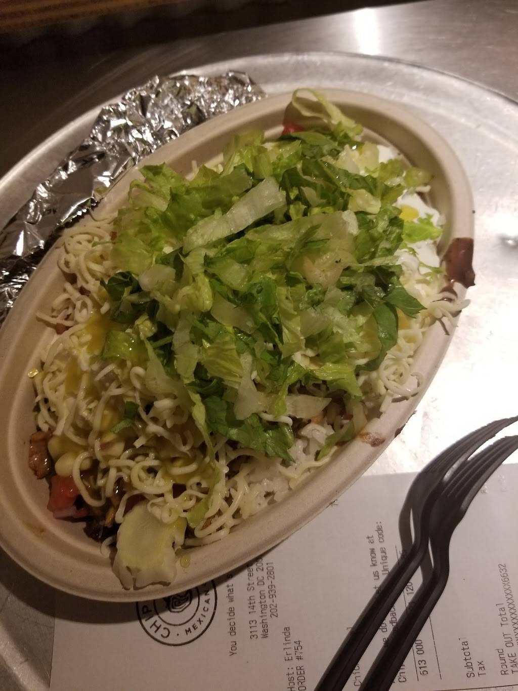 Chipotle Mexican Grill | restaurant | 3113 14th St NW, Washington, DC 20010, USA | 2029392801 OR +1 202-939-2801